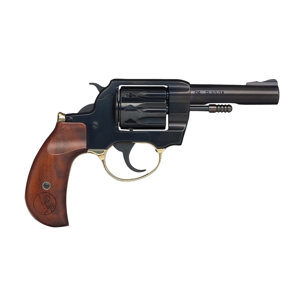 henry h016bd golden boy 22 lr 10 shot 4" blued steel barrel, cylinder, blued polished steel frame, walnut birdshead grip, transfer bar safety, exposed hammer Henry H016BD Golden Boy 22 LR 10 Shot 4" Blued Steel Sports South item 170418