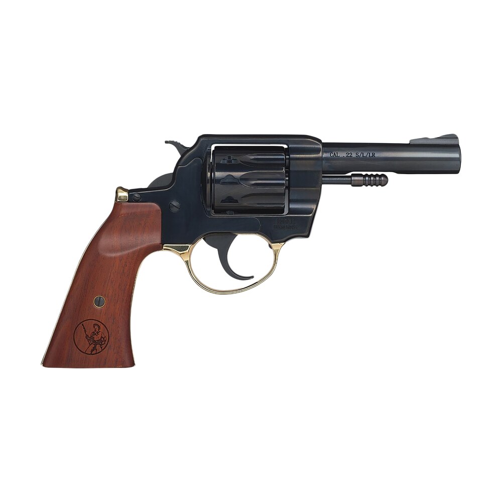 henry h016gd golden boy 22 lr 10 shot 4" blued steel barrel, cylinder, blued polished steel frame, walnut gunfighter grip, transfer bar safety, exposed hammer Henry H016GD Golden Boy 22 LR 10 Shot 4" Blued Steel Sports South item 170419