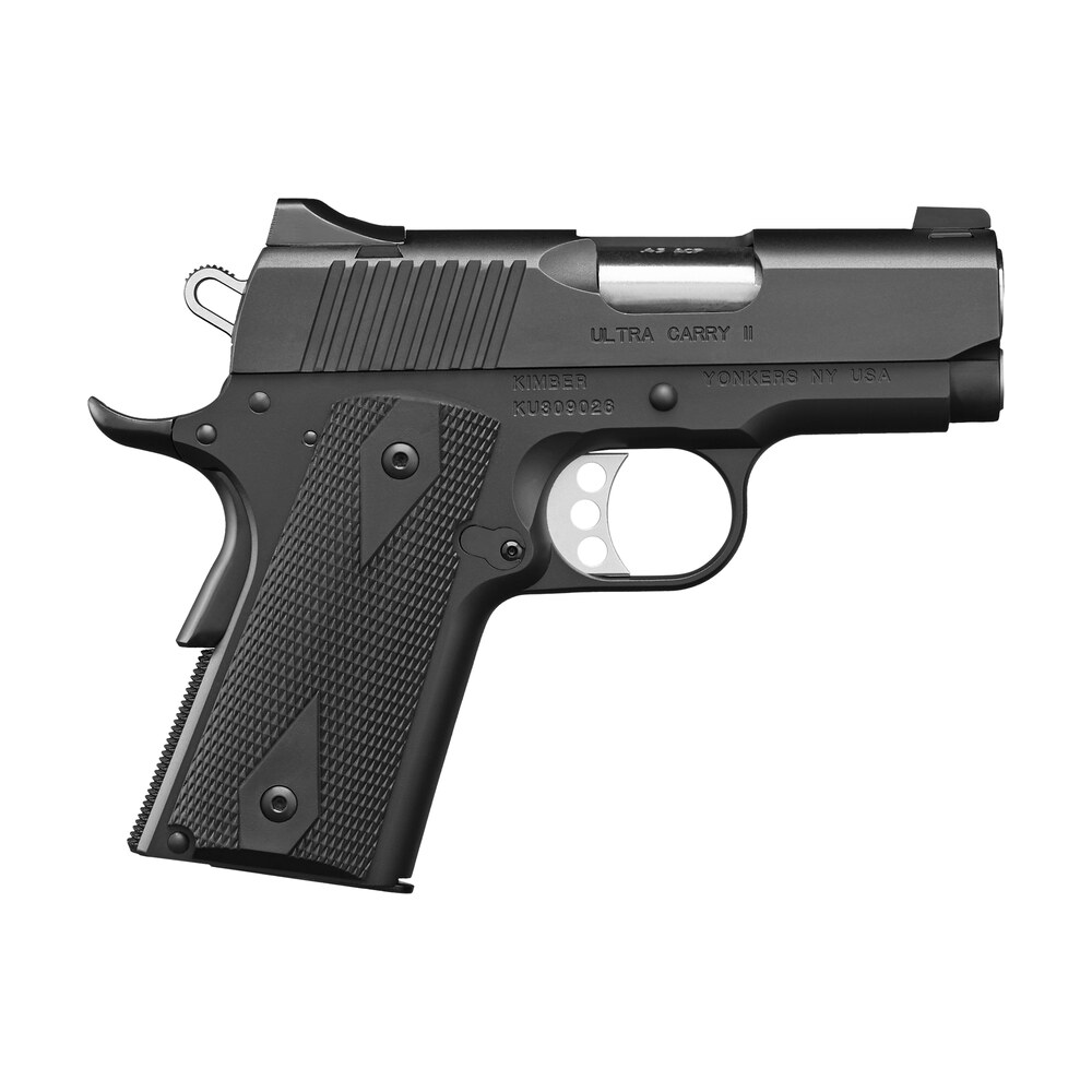 kimber mfg.,inc 3200061ca ultra carry ii (ca) 45 acp 7+1 3" matte black steel slide black synthetic double diamond checkering grip Kimber Mfg.,inc 3200061CA Ultra Carry II (CA) 45 ACP 7+1 3" Matte Black Steel Slide Black Sports South item 170449