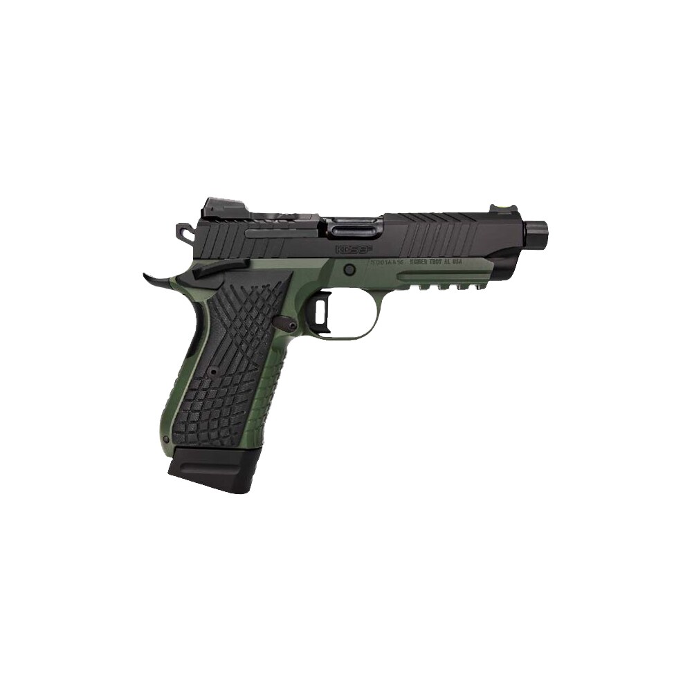 kimber mfg.,inc 3100022 kds9c tfs 9mm 15+1 18+1 4.60" ranger green/ black front and rear serrations stainless steel g 10 grip Kimber Mfg.,inc 3100022 KDS9C TFS 9mm 15+1 18+1 4.60" Ranger Green/ Black Front and Rear Sports South item 170609