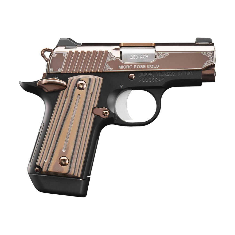 kimber mfg.,inc 3300173 micro rose gold ns 380 acp 7+1 2.75" rose gold pvd coating steel slide matte black g10 grip Kimber Mfg.,inc 3300173 Micro Rose Gold NS 380 ACP 7+1 2.75" Rose Gold PVD Coating Steel Slide Sports South item 170622