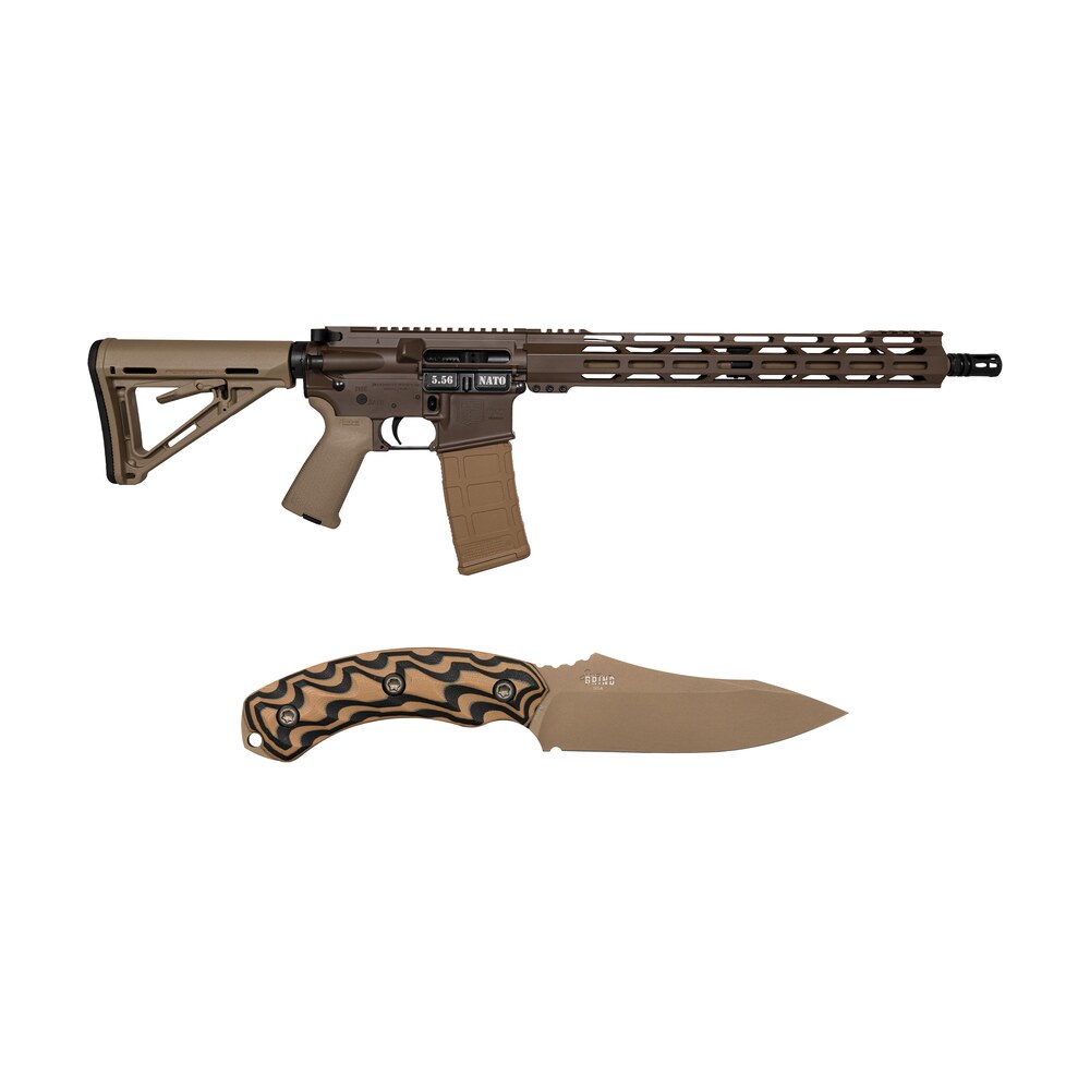 diamondback db175ak131 db15 sports south exclusive 5.56 nato 30rd 16" black nitride 7075 t6 aluminum receiver 15" m lok handguard brown flat dark earth magpul grip Diamondback DB175AK131 DB15 Sports South Exclusive 5.56 NATO 30rd 16" Black Nitride 7075-T6 Sports South item 170846