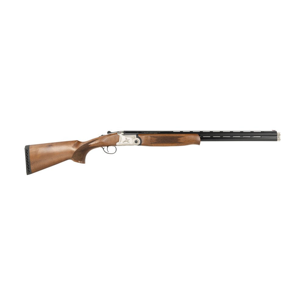 gforce arms gf41024y filthy pheasant youth 410 gauge break open 3" 2rd 24" over/under vent rib barrel, engraved nickel plated receiver, fixed turkish walnut stock Gforce Arms GF41024Y Filthy Pheasant Youth 410 Gauge Break Open 3" 2rd 24" Over/Under Vent Rib Sports South item 170991