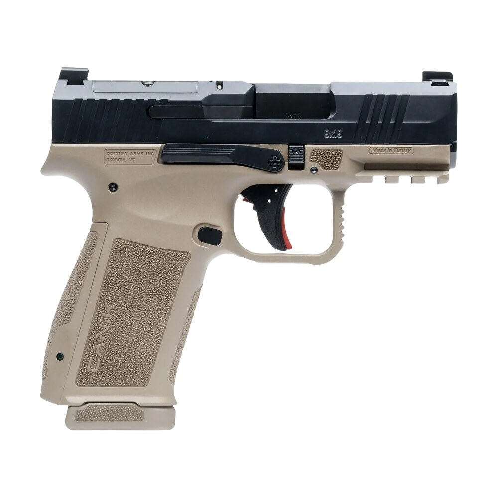 canik hg7882bdn mete mc9l sub compact frame 9mm luger 17+1 3.18" black steel barrel, black nitride serrated steel slide, flat dark earth polymer frame w/picatinny rail, interchangeable backstrap grip Canik HG7882BDN Mete MC9L Sub-Compact Frame 9mm Luger 17+1 3.18" Black Steel Sports South item 171064