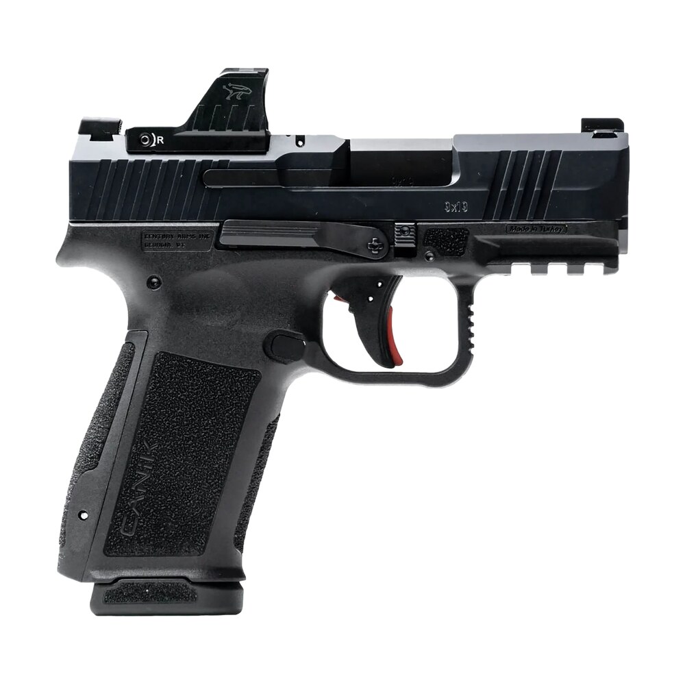canik hg7882vn mete mc9l w/optic 17+1 9mm luger black sub compact frame 3.18" steel barrel black, nitride serrated steel slide, black polymer frame w/picatinny rail, mecanik mo1 red dot Canik HG7882VN Mete MC9L Sports South item 171066