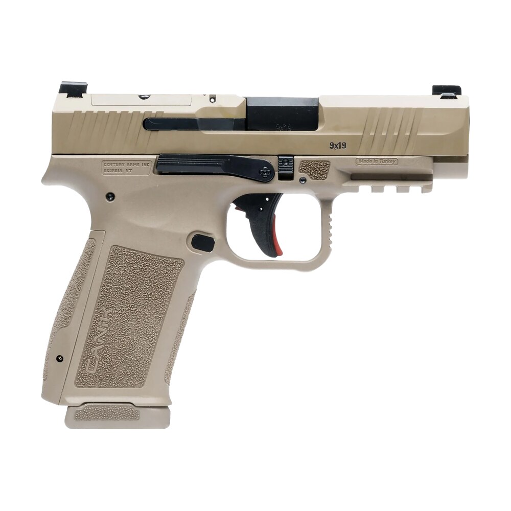 canik hg7883dn mete mc9ls sub compact frame 9mm luger 17+1 3.64" black steel barrel flat dark earth serrated steel slide, flat dark earth polymer frame w/picatinny rail, interchangeable backstrap grip Canik HG7883DN Mete MC9LS Sub-Compact Frame 9mm Luger 17+1 3.64" Black Steel Barrel Flat Dark Sports South item 171069
