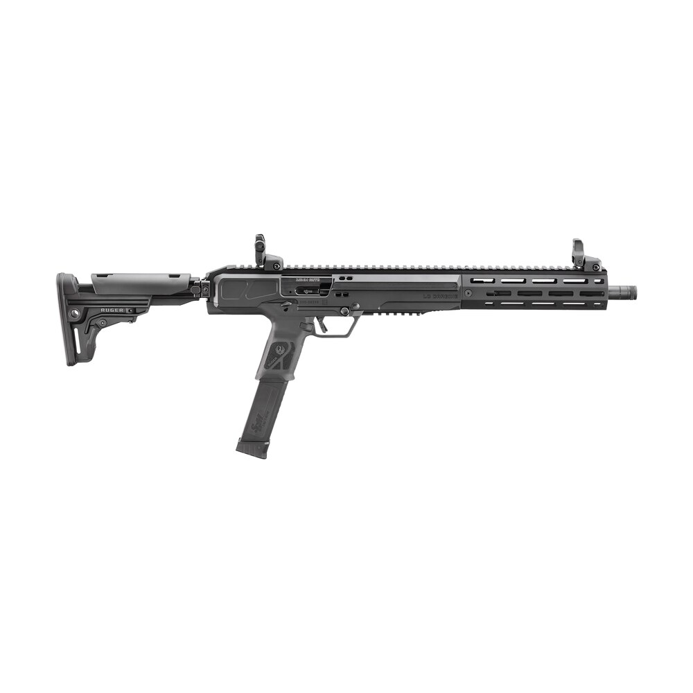 ruger 19307 lc carbine 10mm auto 30+1 16.25" black anodized threaded barrel, black anodized picatinny rail aluminum receiver, m lok handguard, adj folding black polymer stock, ambidextrous Ruger 19307 LC Carbine 10mm Auto 30+1 16.25" Black Anodized Threaded Sports South item 171077