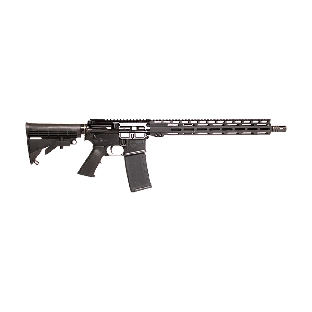 ati atims556ml15 mil sport 5.56x45mm nato 16" 30+1 black rec black adjustable alpha stock black polymer grip right hand ATI ATIMS556ML15 Mil-Sport 5.56x45mm NATO 16" 30+1 Black Rec Black Adjustable Alpha Stock Black Sports South item 171260