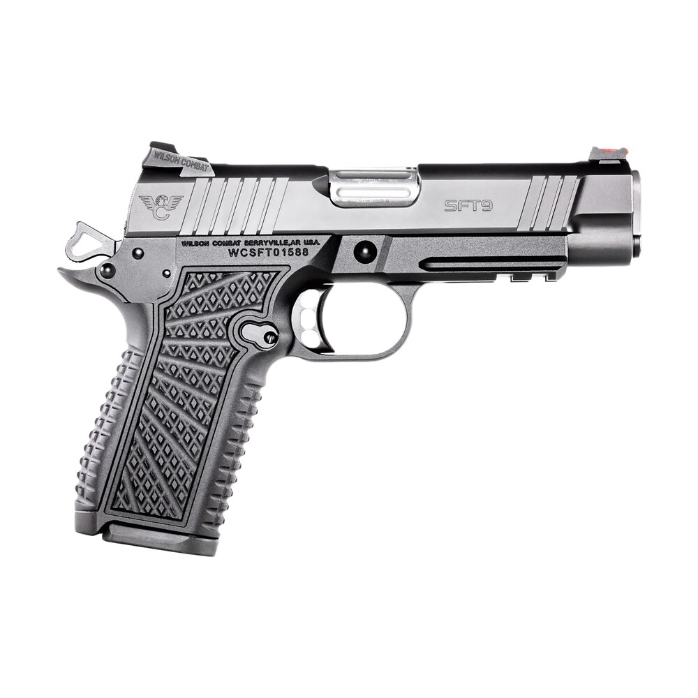 wilson combat sft9cmr42 sft9 compact 9mm 15+1 4.25" lightrail black armor tuff stainless steel Wilson Combat SFT9CMR42 SFT9 Compact 9mm 15+1 4.25" Lightrail Black Armor-Tuff Stainless Steel Sports South item 171305