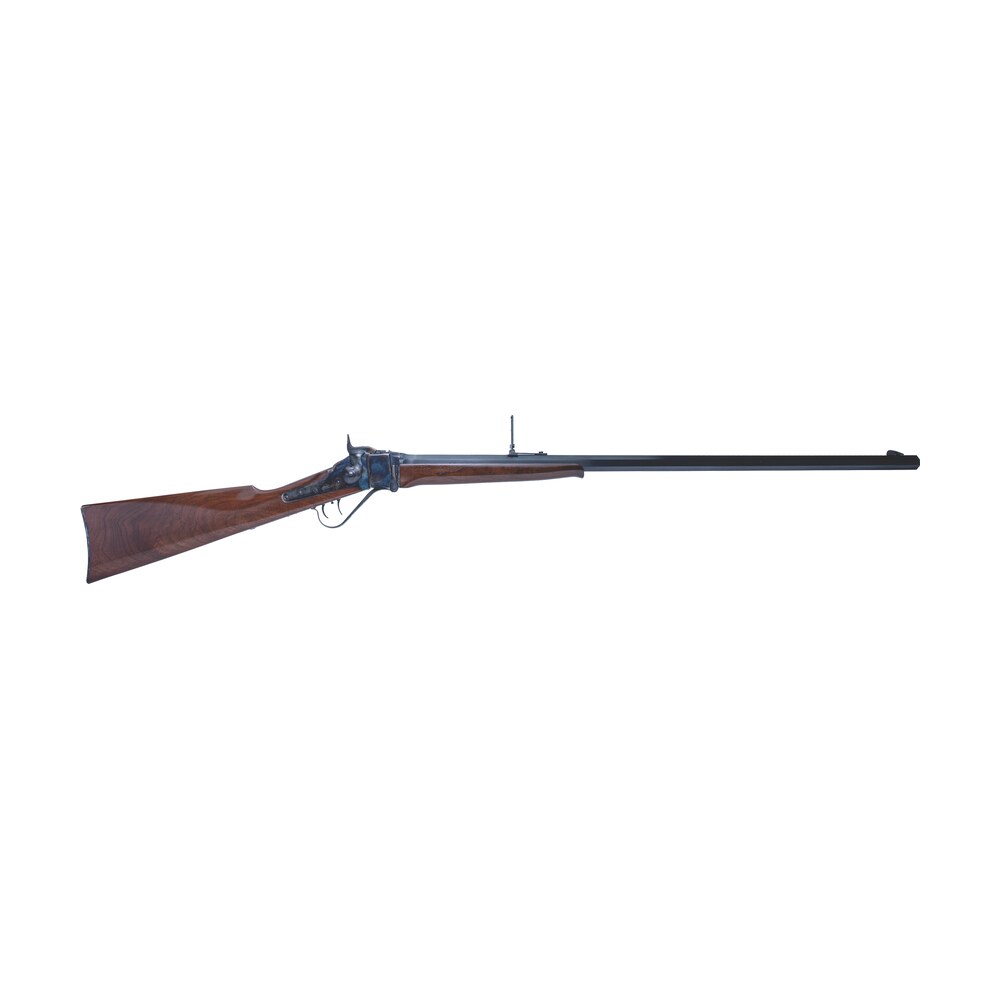 cimarron as150 1874 sharps sporting 45 70 gov 1rd 32" blued barrel, color case hardened receiver, walnut fixed straight stock Cimarron AS150 1874 Sharps Sporting 45-70 Gov 1rd 32" Blued Sports South item 171352
