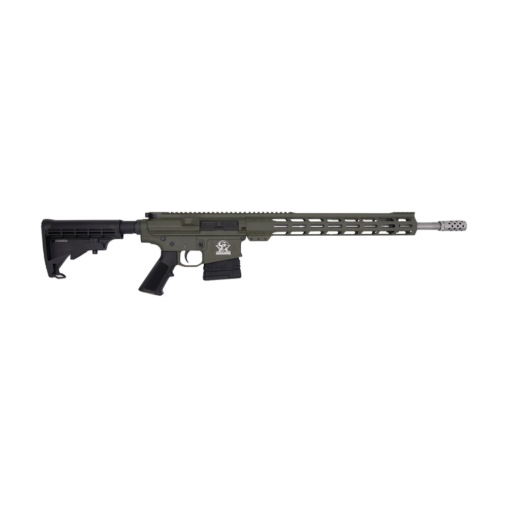 great lakes firearms gl10308ssodg glfa 308 win 10+1 18" stainless threaded barrel, od green cerakote picatinny rail aluminum receiver, 6 position mil spec black synthetic stock, mil spec polymer grip Great Lakes Firearms GL10308SSODG GLFA 308 Win 10+1 18" Stainless Threaded Sports South item 171462