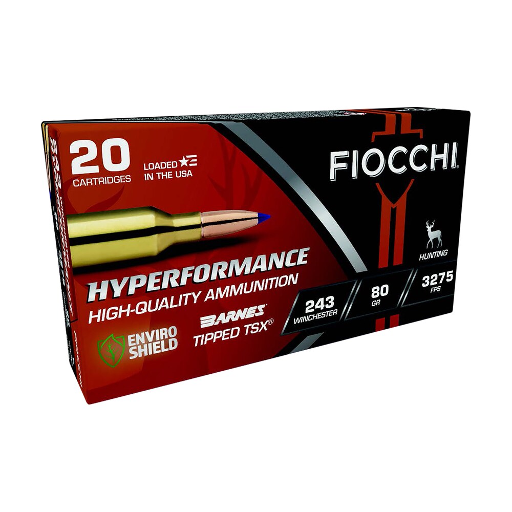 fiocchi 243ttsx hyperformance 243win 80gr barnes tipped tsx 20 per box/10 case Fiocchi 243TTSX Hyperformance 243Win 80gr Barnes Tipped TSX 20 Per Box/10 Case Sports South item 171651