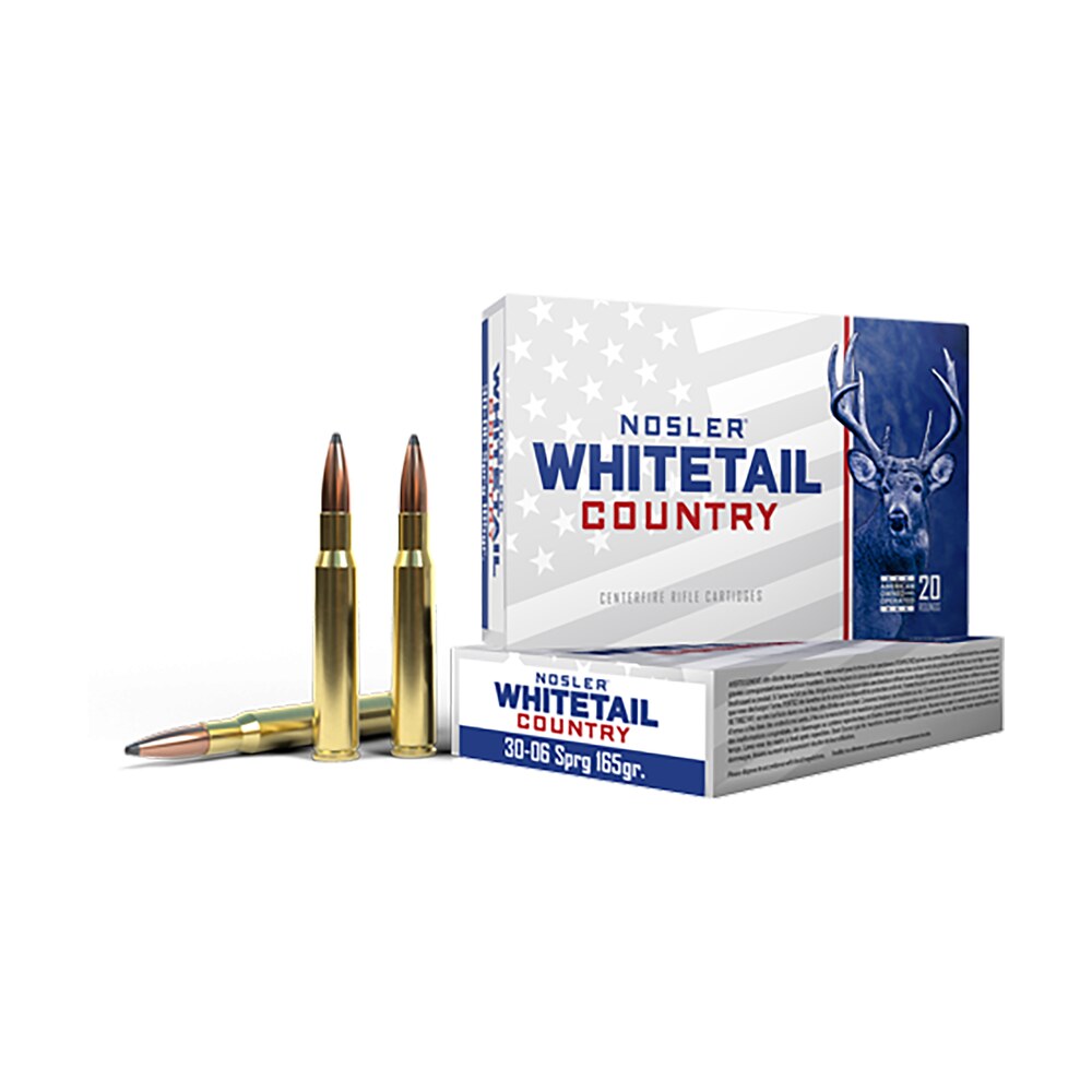 nosler 40125 whitetail country 30 06springfield 165gr spitzer boat tail 20 per box/10 case Nosler 40125 Whitetail Country 30-06Springfield 165gr Spitzer Boat Tail 20 Per Box/10 Case Sports South item 171866