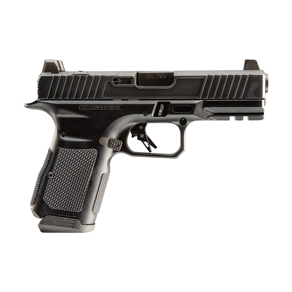 rock island 56621 stk200 9mm 15rd 4" black dlc slide black anodized frame black g10 grip Rock Island 56621 STK200 9mm 15rd 4" Black DLC Slide Black Anodized Frame Black G10 Grip Sports South item 171981