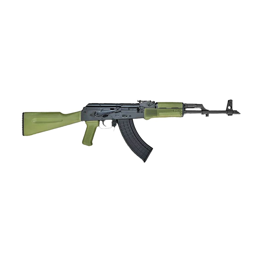 riley defense inc rak102g rak 7.62x39mm 30+1 16.25" black nitride threaded barrel, black oxide mil spec receiver, fixed army green polymer, stock od green polymer grip Riley Defense Inc RAK102G RAK 7.62x39mm 30+1 16.25" Black Nitride Threaded Sports South item 172107