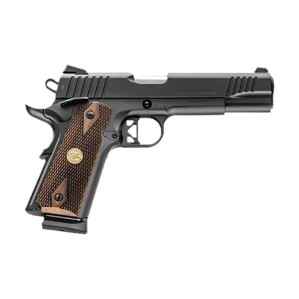 charles daly 440213 superior 45 acp 10+1 5" stainless steel barrel, black serrated steel slide, black steel frame w/beavertail, walnut diamond checkered grip, zerotech red dot Charles Daly 440213 Superior 45 ACP 10+1 5" Stainless Steel Sports South item 172163