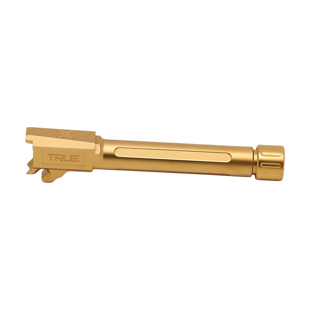 true precision inc tpp365fbxtg sig 9mm luger 4.30" threaded gold tin stainless steel, fits sig p365 fuse True Precision Inc TPP365FBXTG Sig 9mm Luger 4.30" Threaded Gold TiN Stainless Steel, Sports South item 172172
