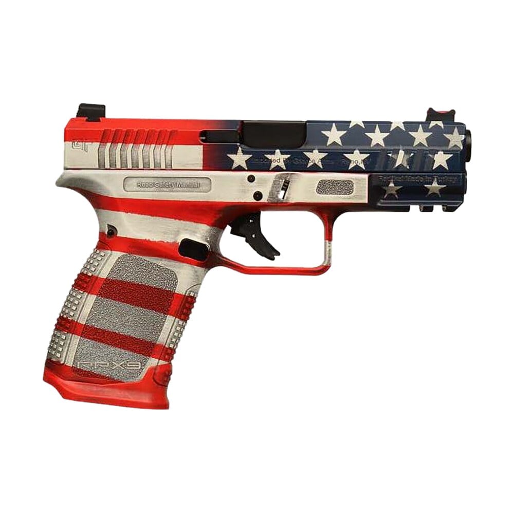 gforce arms gfrpx3c9usa exodus 9mm luger 15+1 4.02" black steel barrel, usa cerakote serrated steel slide, usa cerakote polymer frame w/accessory rail, textured grip Gforce Arms GFRPX3C9USA Exodus 9mm Luger 15+1 4.02" Black Steel Sports South item 172203