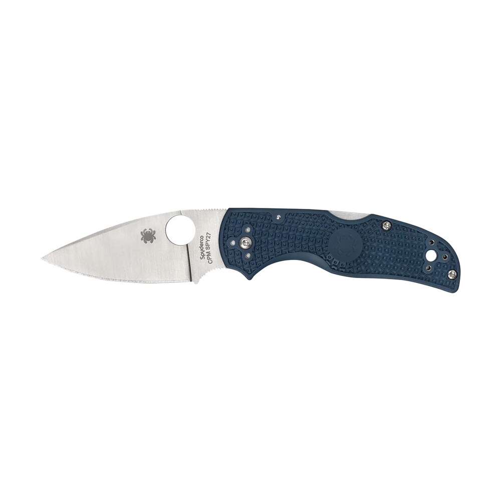 spyderco c41pcbl5 native 5 lightweight 2.95" folding spear point plain cpm spy27 ss blade cobalt blue frn handle includes pocket clip Spyderco C41PCBL5 Native 5 Lightweight 2.95" Folding Spear Point Plain CPM SPY27 SS Blade Sports South item 172230