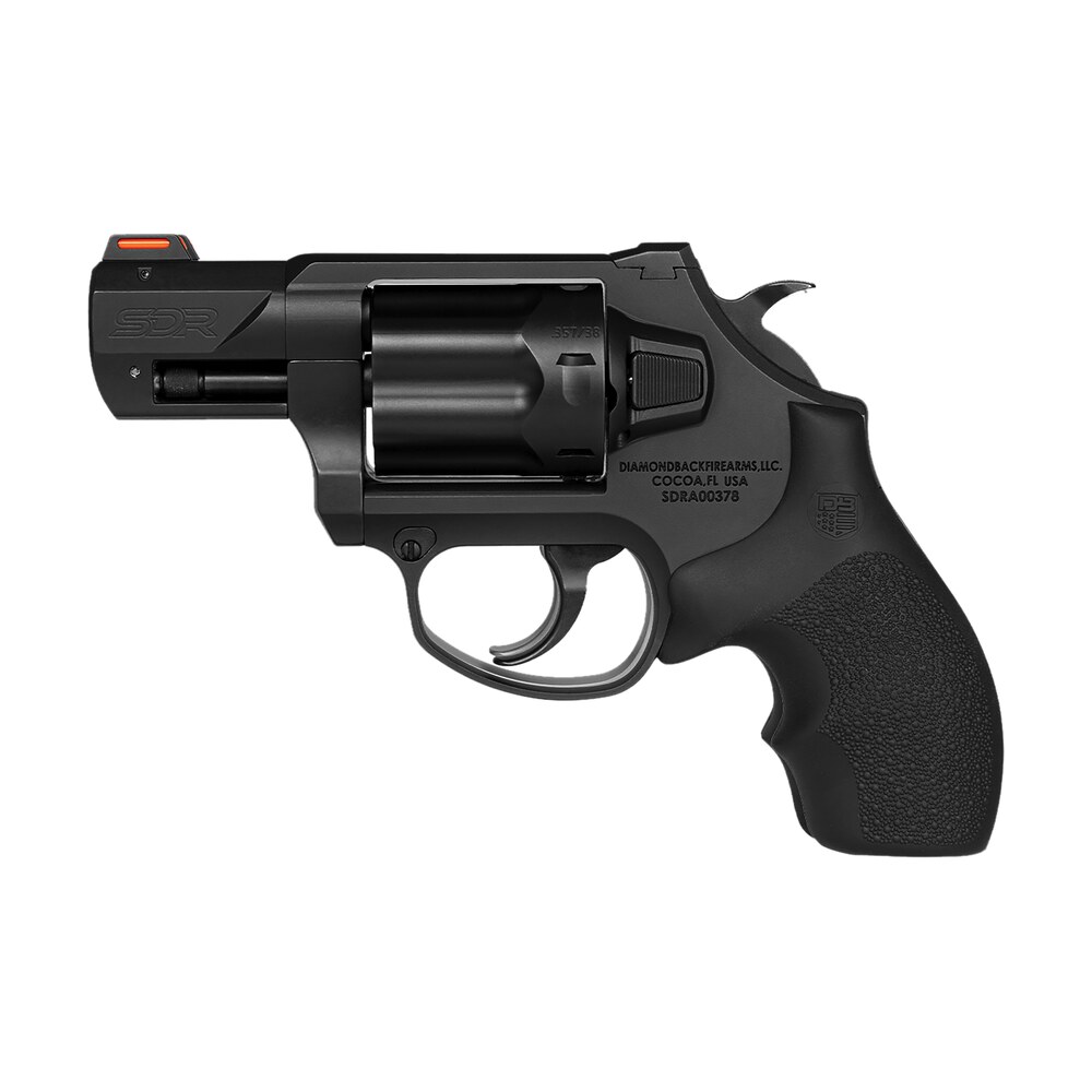 diamondback db0700s001 sdr small 357 mag/38 special +p 6 shot 2" black nitride stainless steel barrel, cylinder & frame, black hogue rubber grip, exposed hammer Diamondback DB0700S001 SDR Small 357 Mag/38 Special +P 6 Shot 2" Black Nitride Stainless Steel Sports South item 172489