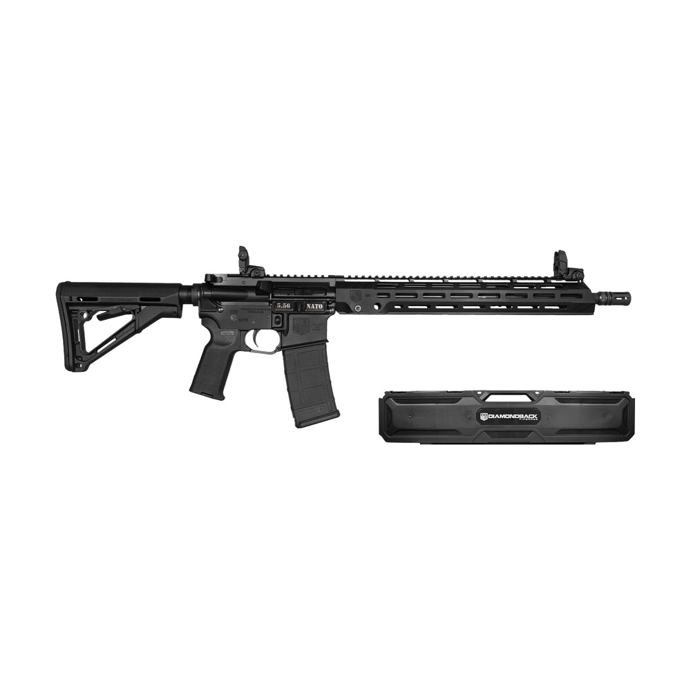 diamondback db1889k001 db15 knight's armament 5.56 nato 30+1 16" phosphate chrome lined threaded barrel, black anodized picatinny rail aluminum receiver, magpul ctr synthetic stock, magpul moe k2 grip Diamondback DB1889K001 DB15 Knight's Armament 5.56 NATO 30+1 16" Phosphate Chrome Lined Sports South item 172492