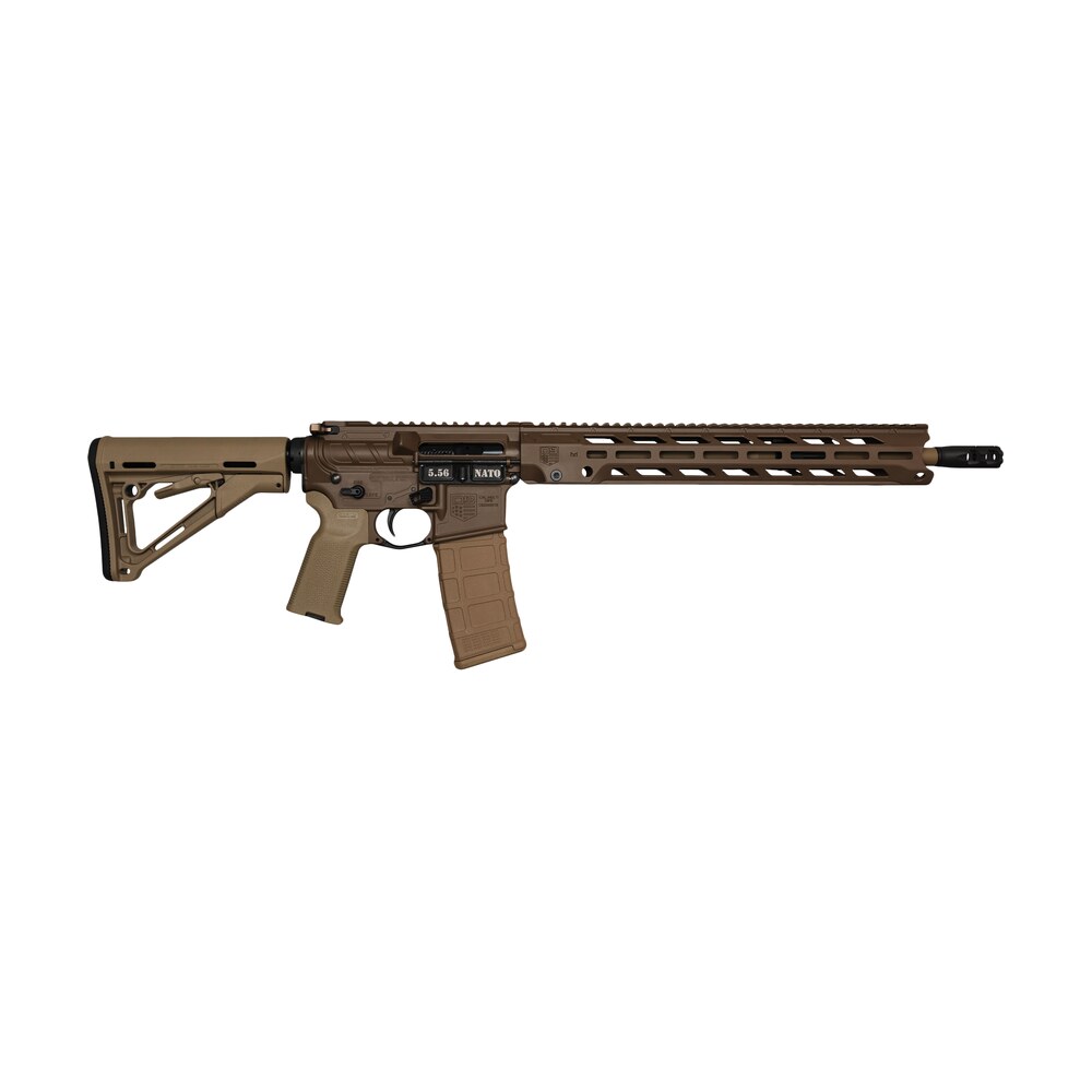diamondback db1784k131 db15 5.56 nato 30rd 16" black nitride w/ fde cerakote flat dark earth cerakote 7075 t6 aluminum receiver flat dark earth magpul moe k2 fde grip Diamondback DB1784K131 DB15 5.56 NATO 30rd 16" Black Nitride Sports South item 172493