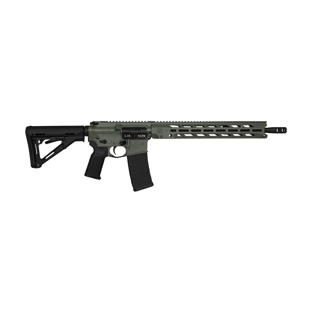 diamondback db1784k791 db15 obsidian 5.56 nato 30+1 16" black nitride threaded barrel, jungle green cerakote picatinny rail aluminum receiver, magpul ctr black synthetic stock & magpul moe k2 grip Diamondback DB1784K791 DB15 Obsidian 5.56 NATO 30+1 16" Black Nitride Threaded Sports South item 172494