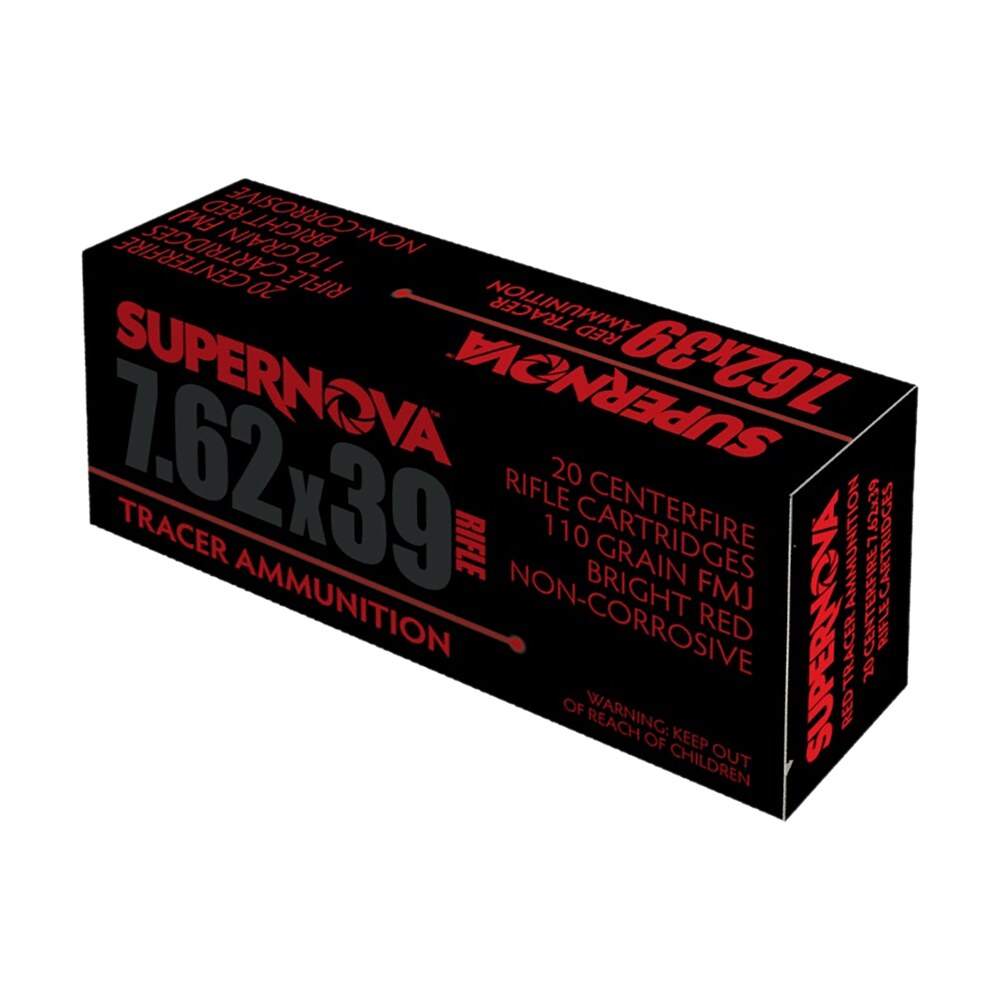 supernova pmsn762r red tracer 7.62mm 110 gr full metal jacket 20 per box/ 50 cs Supernova PMSN762R Red Tracer 7.62mm 110 gr Full Metal Jacket 20 Per Box/ 50 Cs Sports South item 172502