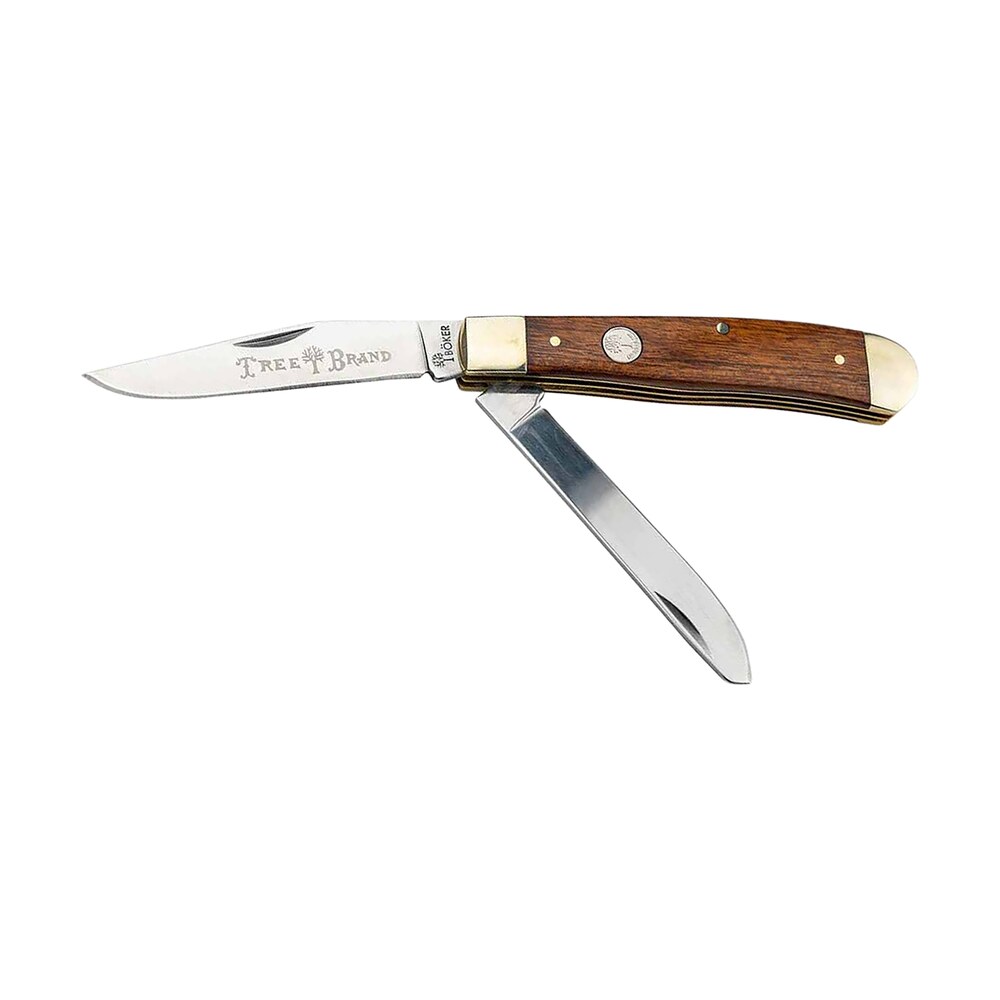 boker 110832 trapper 2.0 clip point/spey plain d2 steel blade rosewood tulip wood handle Boker 110832 Trapper 2.0 Clip Point/Spey Plain D2 Steel Blade Rosewood Tulip Wood Handle Sports South item 172542