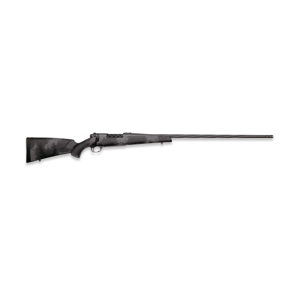 weatherby mlw01n300nr8b mark v live wild 300 win 3+1 28" carbon gray cerakote spiral fluted barrel black/gray sponge pattern/polymer stock Weatherby MLW01N300NR8B Mark V Live Wild 300 Win 3+1 28" Carbon Gray Cerakote Spiral Fluted Sports South item 172668