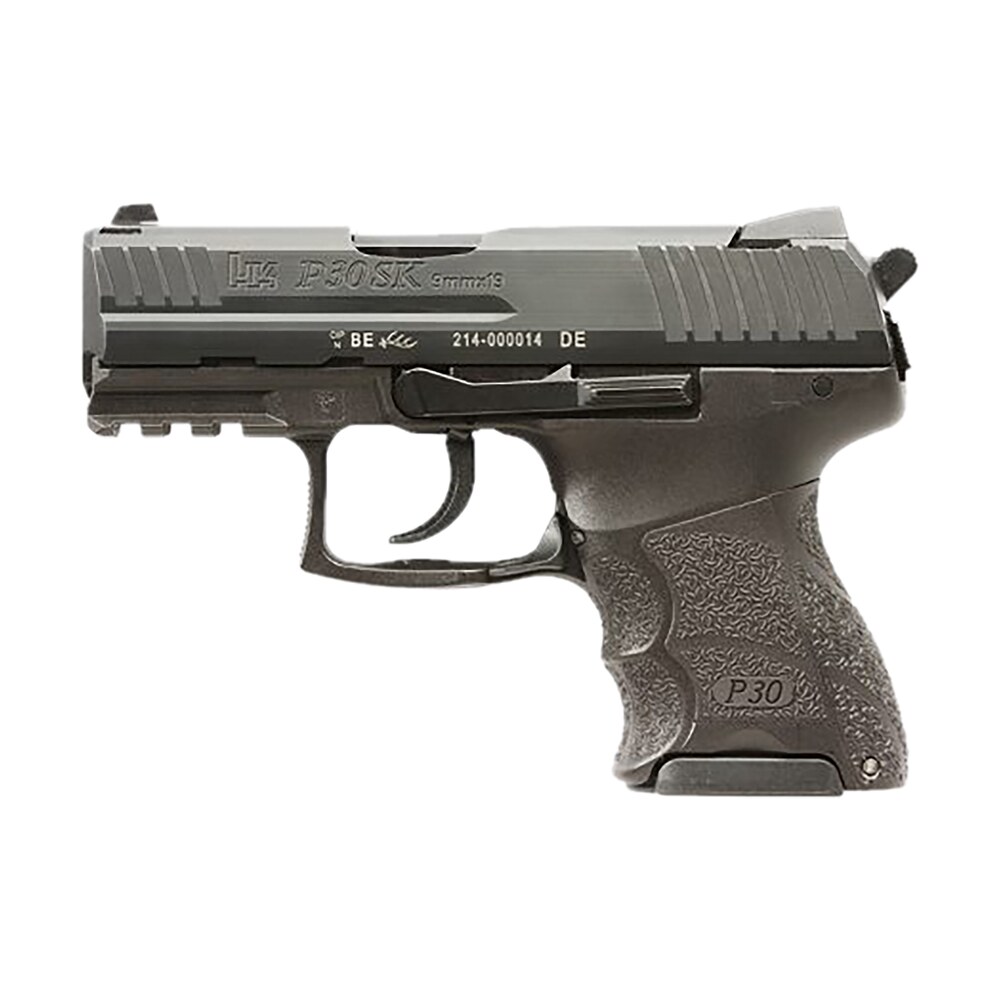 hk 81001108 p30sk v3 sub compact frame 9mm luger 10+1 3.27" black steel barrel, black cerakote serrated steel slide, black polymer frame w/picatinny rail, ambidextrous HK 81001108 P30SK V3 Sub-Compact Frame 9mm Luger 10+1 3.27" Black Steel Sports South item 172698
