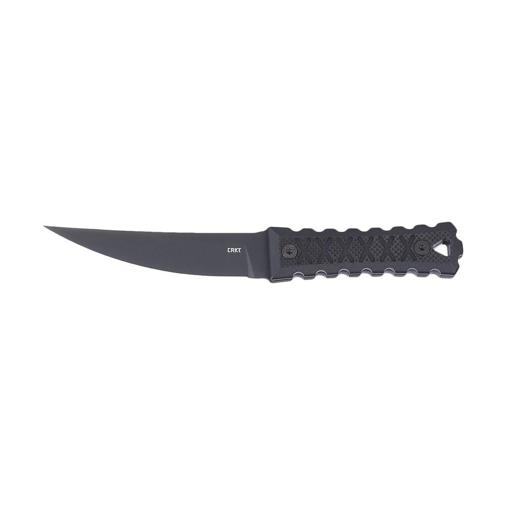 crkt 2924 hz4 4.76" fixed tanto plain black tini sk 5 steel blade, black textured g10 handle CRKT 2924 HZ4 4.76" Fixed Tanto Plain Black TiNi SK-5 Steel Blade, Black Textured G10 Handle Sports South item 172864