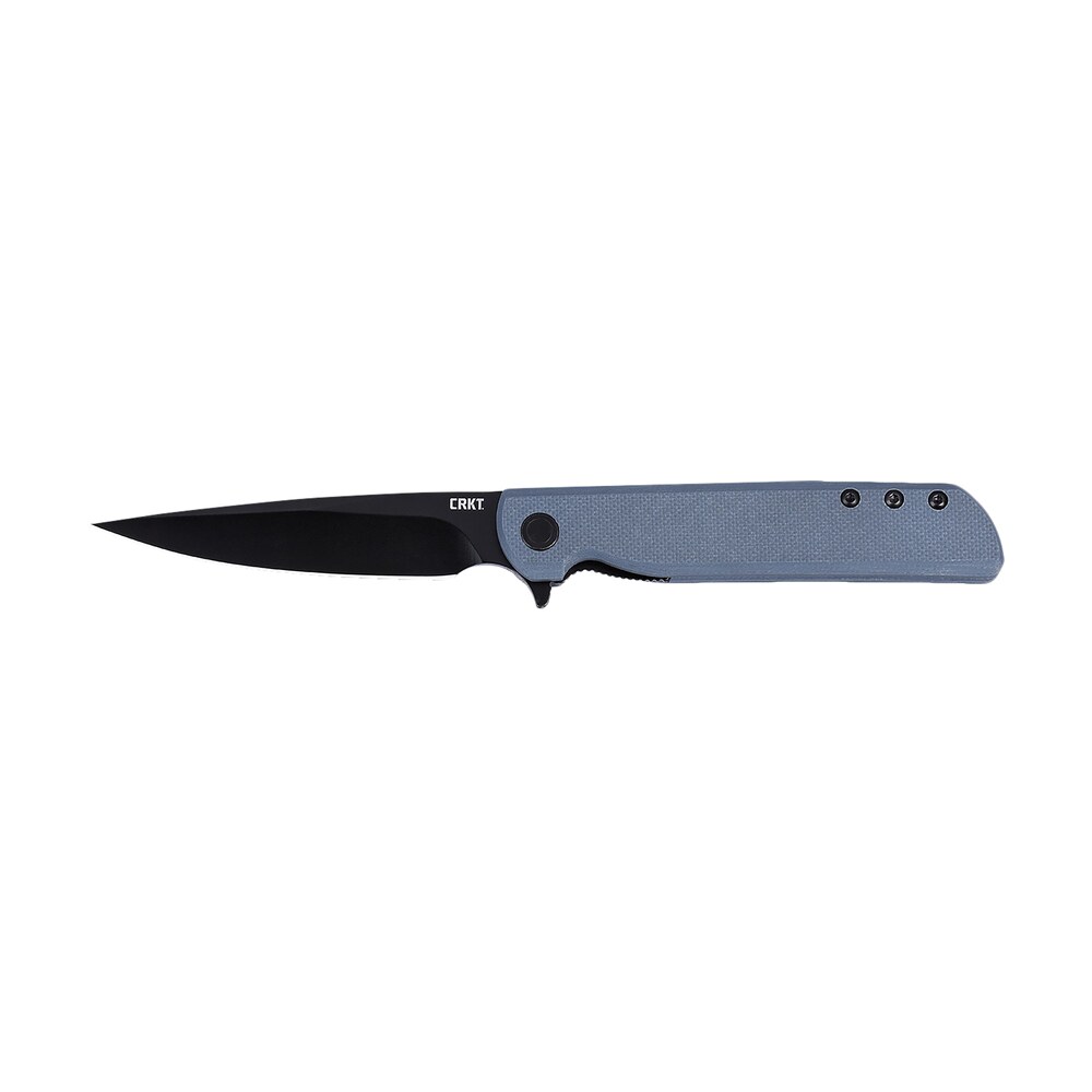 crkt 3801kn lck + 3.38" folding plain black oxide 14c28n steel blade, gray textured g10 handle CRKT 3801KN LCK + 3.38" Folding Plain Black Oxide 14C28N Steel Blade, Gray Textured G10 Handle Sports South item 172865