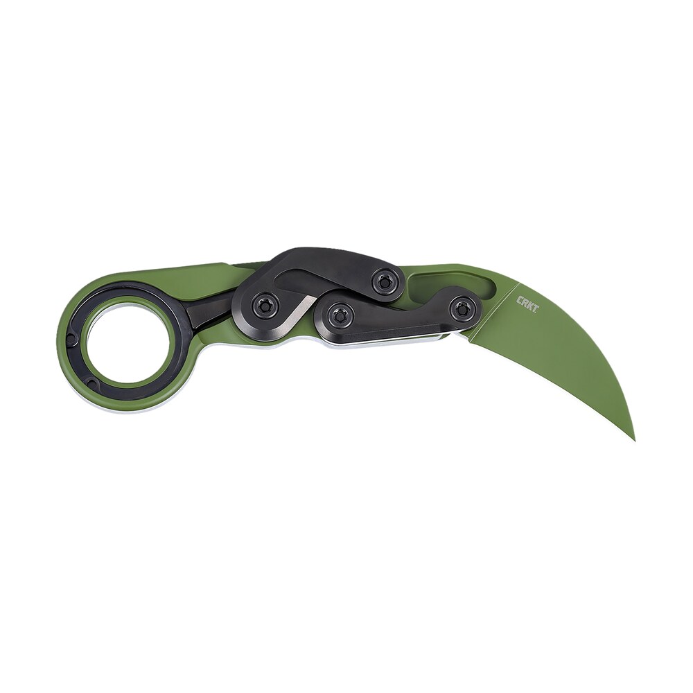 crkt 4040bg provoke 2.41" folding karambit plain bright green cerakote d2 steel, blade bright green cerakote aluminum handle CRKT 4040BG Provoke 2.41" Folding Karambit Plain Bright Green Cerakote D2 Steel, Blade Bright Sports South item 172866
