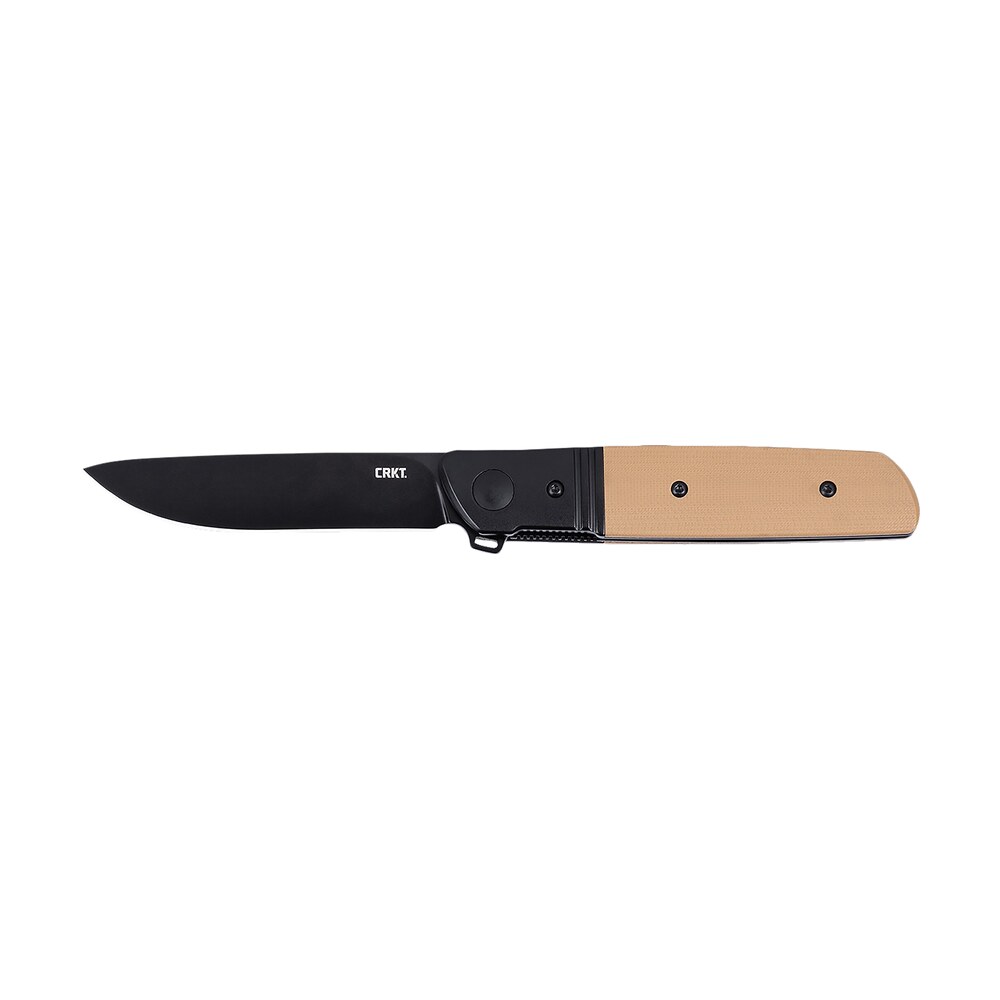 crkt 5720b bamboozled 3.34" folding plain black oxide d2 steel blade, bronze/black g10/ss handle CRKT 5720B Bamboozled 3.34" Folding Plain Black Oxide D2 Steel Blade, Bronze/Black G10/SS Sports South item 172872