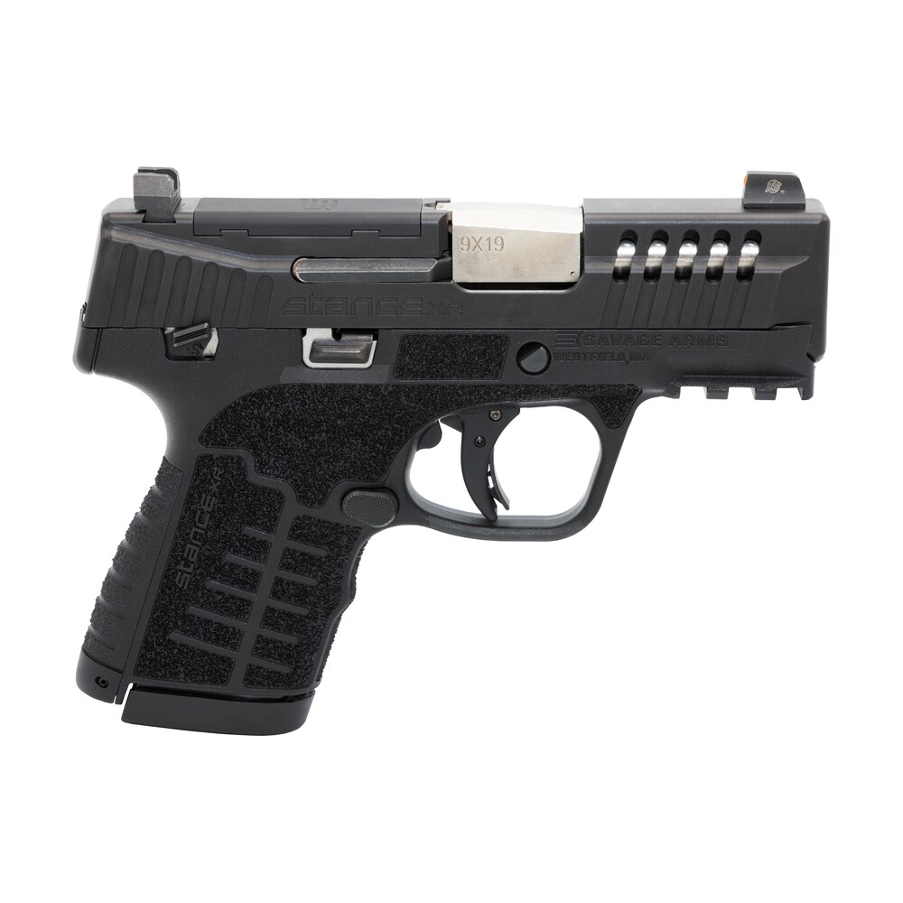 savage arms 67053 stance xr 9mm 13+1 3.20" natural black nitride ported stainless steel slide black glass filled nylon grip ambidextrous Savage Arms 67053 Stance XR 9mm 13+1 3.20" Natural Black Nitride Ported Stainless Steel Slide Sports South item 172888