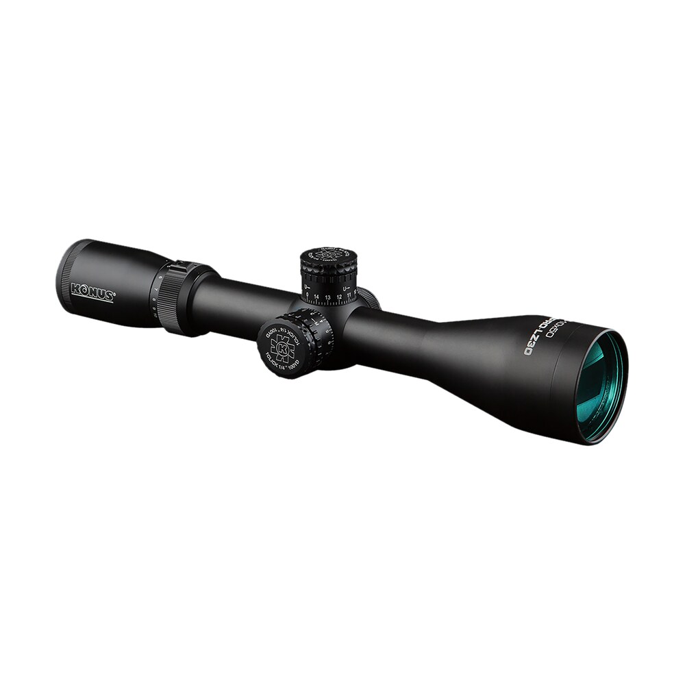 konus 7180 lz 30 black 2.5 10x 30/30 w/ illuminated floating corss red/blue reticle Konus 7180 LZ-30 Black 2.5-10x 30/30 Sports South item 172990