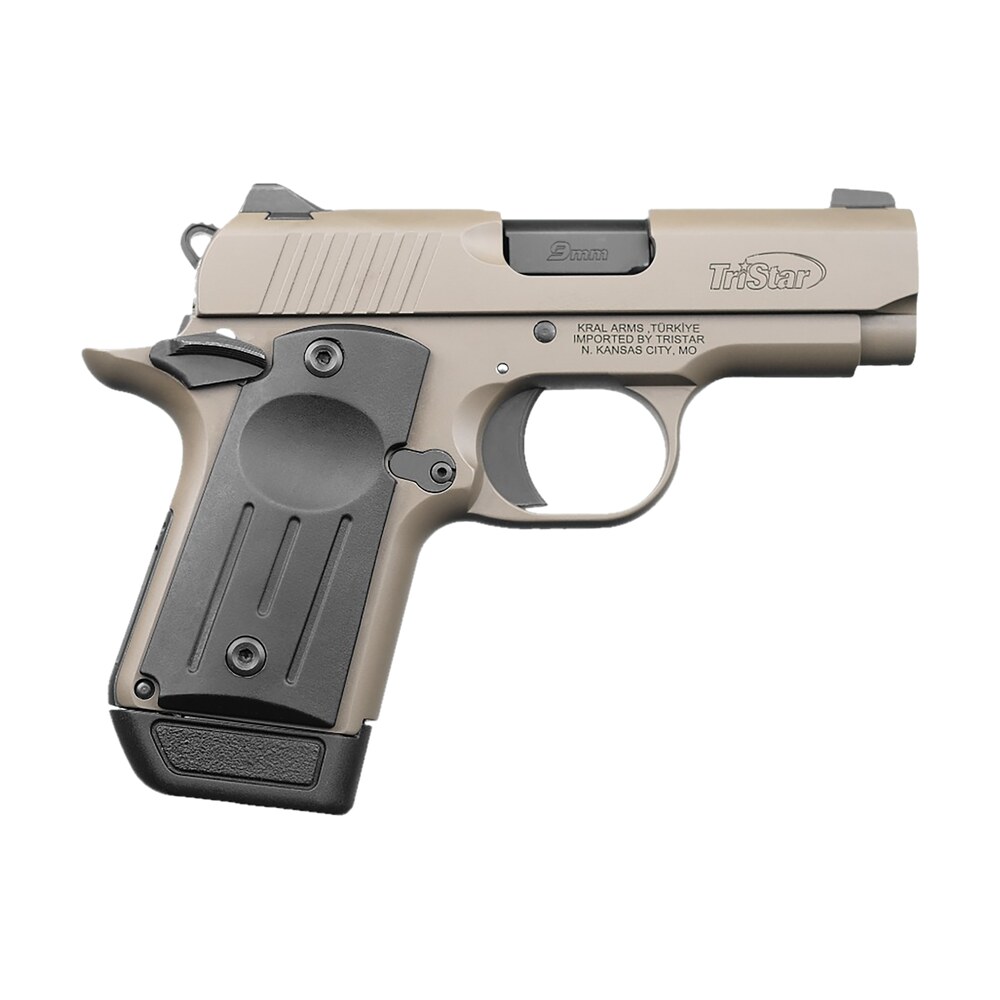 tristar 85708 protege x sub compact frame 9mm luger 7+1 3.20" black steel barrel, flat dark earth cerakote serrated steel slide, flat dark earth cerakote frame, black polymer grip TriStar 85708 Protege X Sub-Compact Frame 9mm Luger 7+1 3.20" Black Steel Sports South item 173025