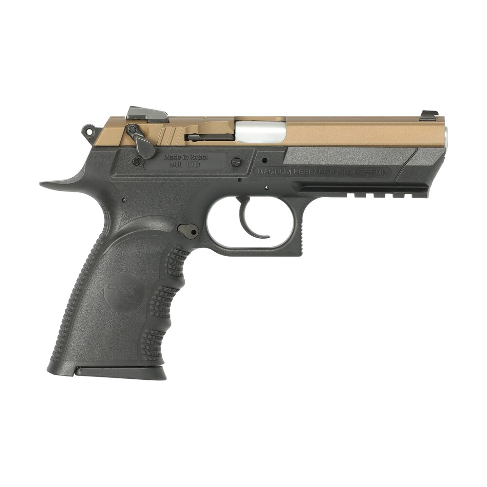 magnum research be99153rlbb baby eagle iii 9mm 15+1 4.43" burnt bronze carbon steel slide black textured Magnum Research BE99153RLBB Baby Eagle III 9mm 15+1 4.43" Burnt Bronze Carbon Steel Slide Black Sports South item 173274