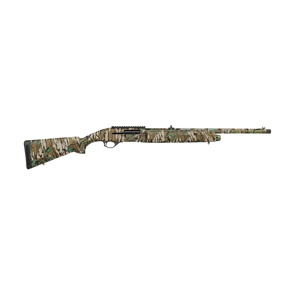 mossberg 75808 sa 20 turkey 20 gauge semi auto 3" 4+1 22" mossy oak greenleaf vent rib steel barrel, mossy oak greenleaf picatinny rail receiver, fixed mossy oak greenleaf synthetic stock Mossberg 75808 SA-20 Turkey 20 Gauge Semi-Auto 3" 4+1 22" Mossy Oak Greenleaf Vent Rib Steel Sports South item 173334