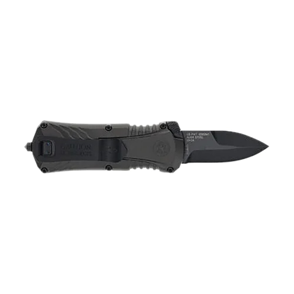 m&p accessories 1219171 m&p compact 1.90" otf plain black oxide stainless steel blade, gray/black aluminum handle M&P Accessories 1219171 M&P Compact 1.90" OTF Plain Black Oxide Stainless Steel Blade, Sports South item 173678
