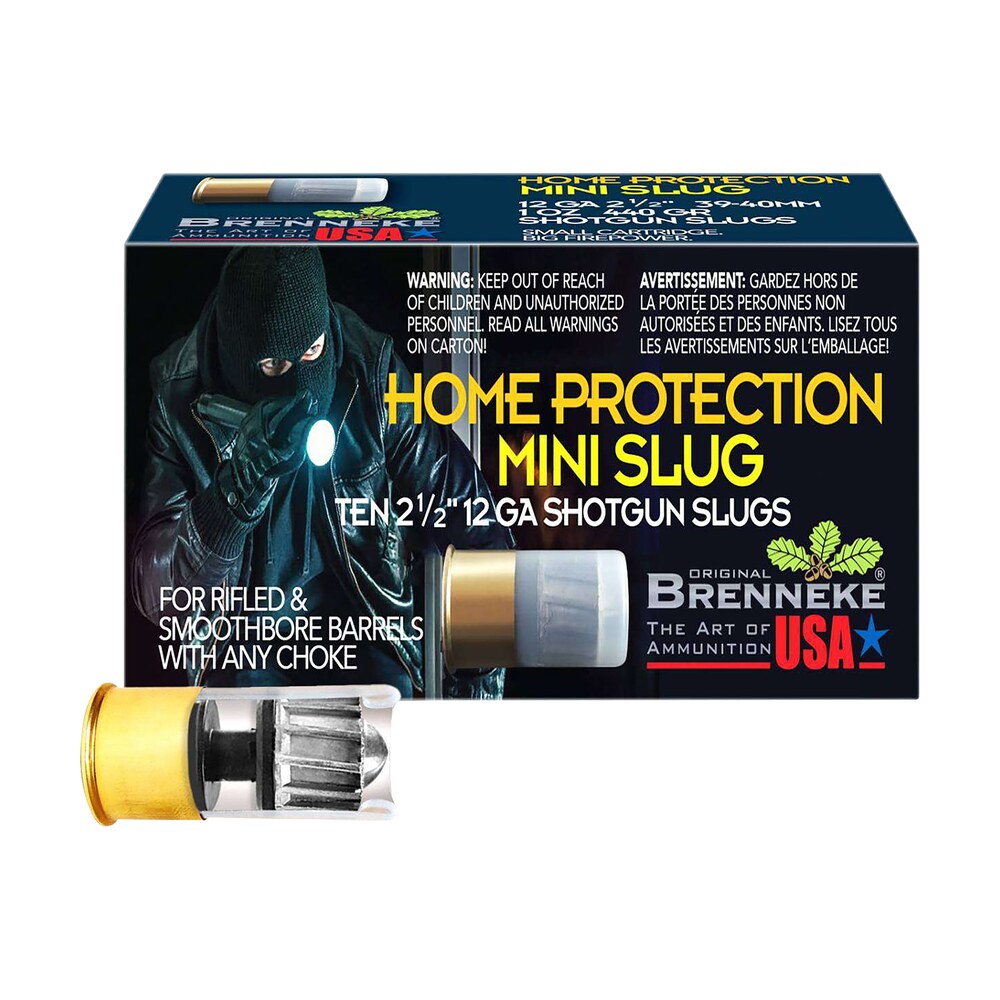 brenneke sl122ms home protection mini slug 12gauge slug shot 10 per box/25 case Brenneke SL122MS Home Protection Mini Slug 12Gauge Slug Shot 10 Per Box/25 Case Sports South item 173848