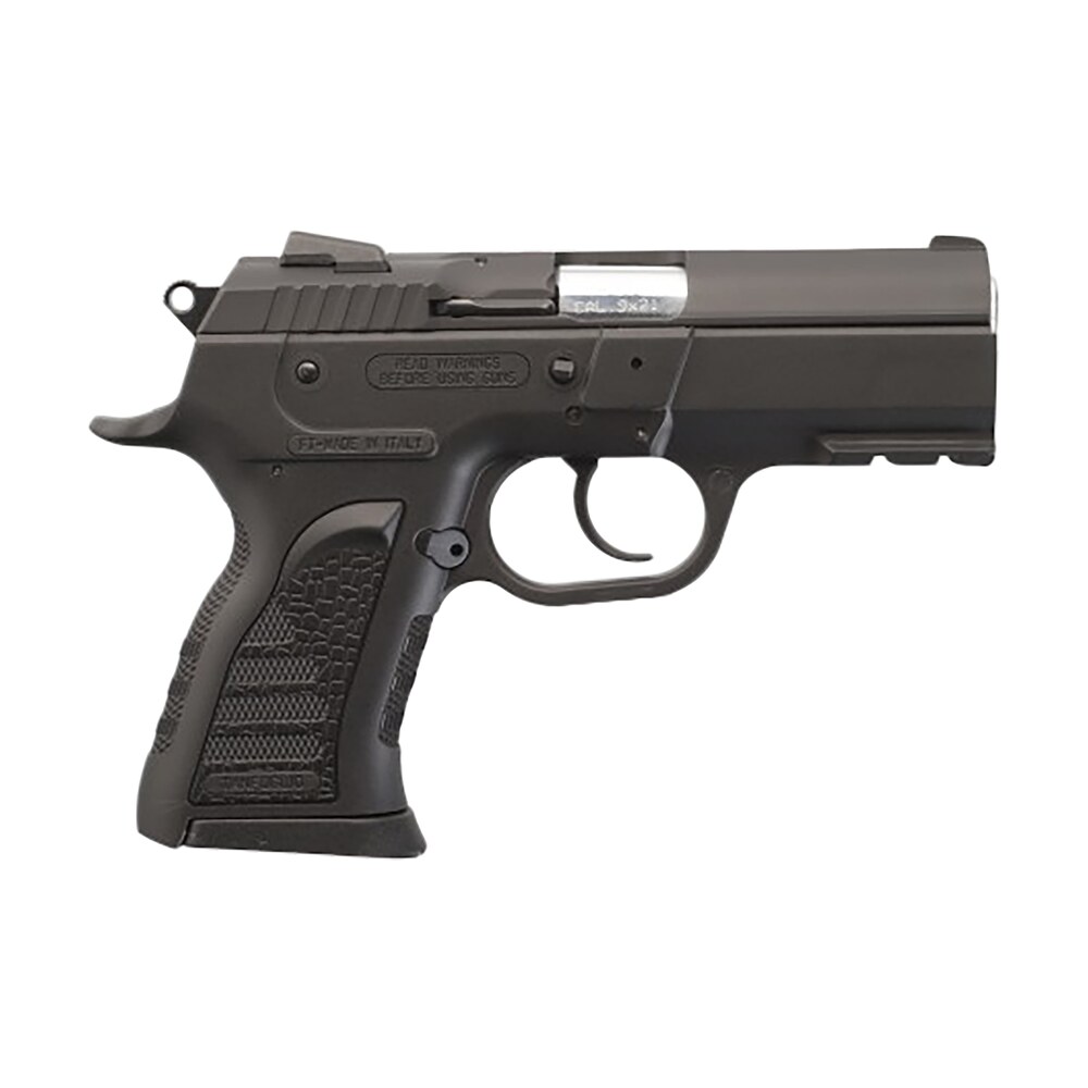 tanfoglio tfcompactf9 force plus compact frame 9mm luger 13+1 3.60" stainless barrel, black steel serrated slide, black polymer frame w/picatinny rail, black polymer grip Tanfoglio TFCOMPACTF9 Force Plus Compact Frame 9mm Luger 13+1 3.60" Stainless Sports South item 173960