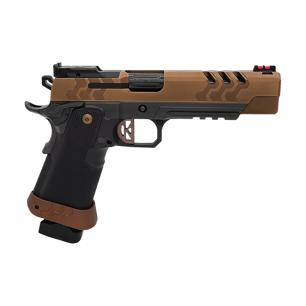 kimber mfg.,inc 3500053 2k11 target (or) 9mm 20+1 5" high polished w/ coyote pvd, brush polish flats w/ dlc coating stainless steel slide aluminum grip Kimber Mfg.,inc 3500053 2K11 Target (OR) 9mm 20+1 5" High Polished Sports South item 173977