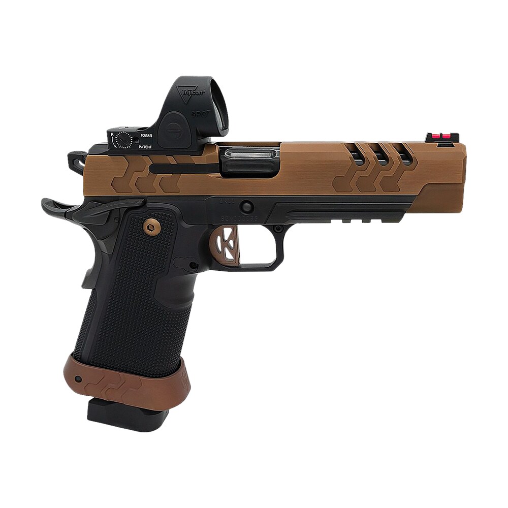 kimber mfg.,inc 3500055 2k11 target (oi) 9mm 20+1 5" high polished w/ coyote pvd, brush polish flats w/ dlc coating stainless steel slide aluminum grip Kimber Mfg.,inc 3500055 2K11 Target (OI) 9mm 20+1 5" High Polished Sports South item 173978