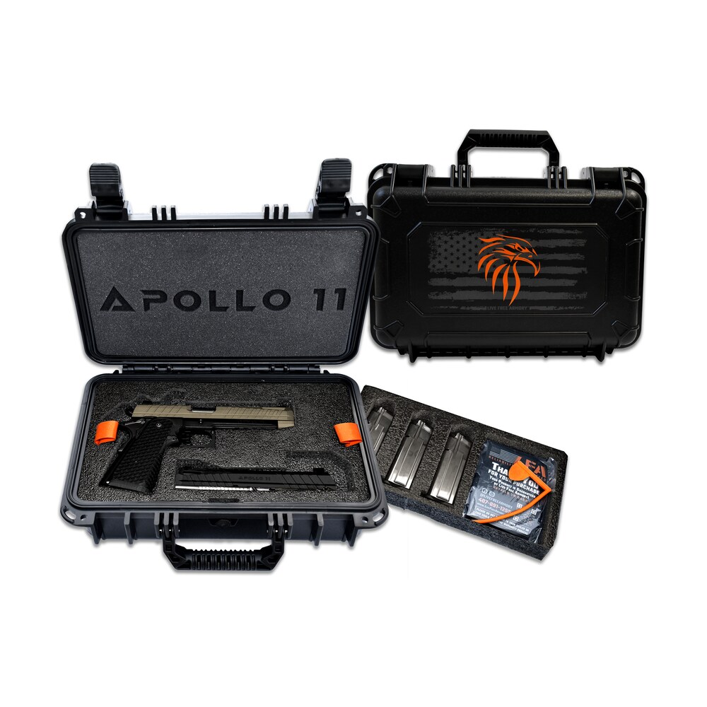 live free armory lfapf712086 apollo 11 9mm 17+1 4.15" 416 stainless steel slide elite flat dark earth cerakote black polymer grip Live Free Armory LFAPF712086 Apollo 11 9mm 17+1 4.15" 416 Stainless Steel Slide Elite Flat Dark Sports South item 174278