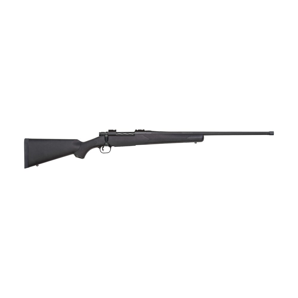 mossberg 28233 patriot carbine 6.5 prc 5+1 20" matte blued threaded bull barrel, matte blued picatinny rail receiver, black fixed synthetic stock Mossberg 28233 Patriot Carbine 6.5 PRC 5+1 20" Matte Blued Threaded Bull Sports South item 174371
