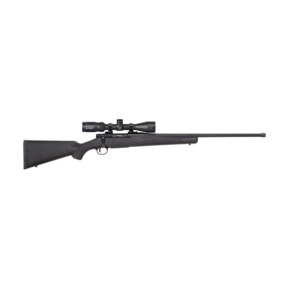 mossberg 28244 patriot w/optic 6.5 prc 4+1 24" matte blued fluted threaded barrel, matte blued drilled & tapped receiver, fixed black synthetic stock, vortex crossfire ii 3 9x40mm Mossberg 28244 Patriot Sports South item 174382