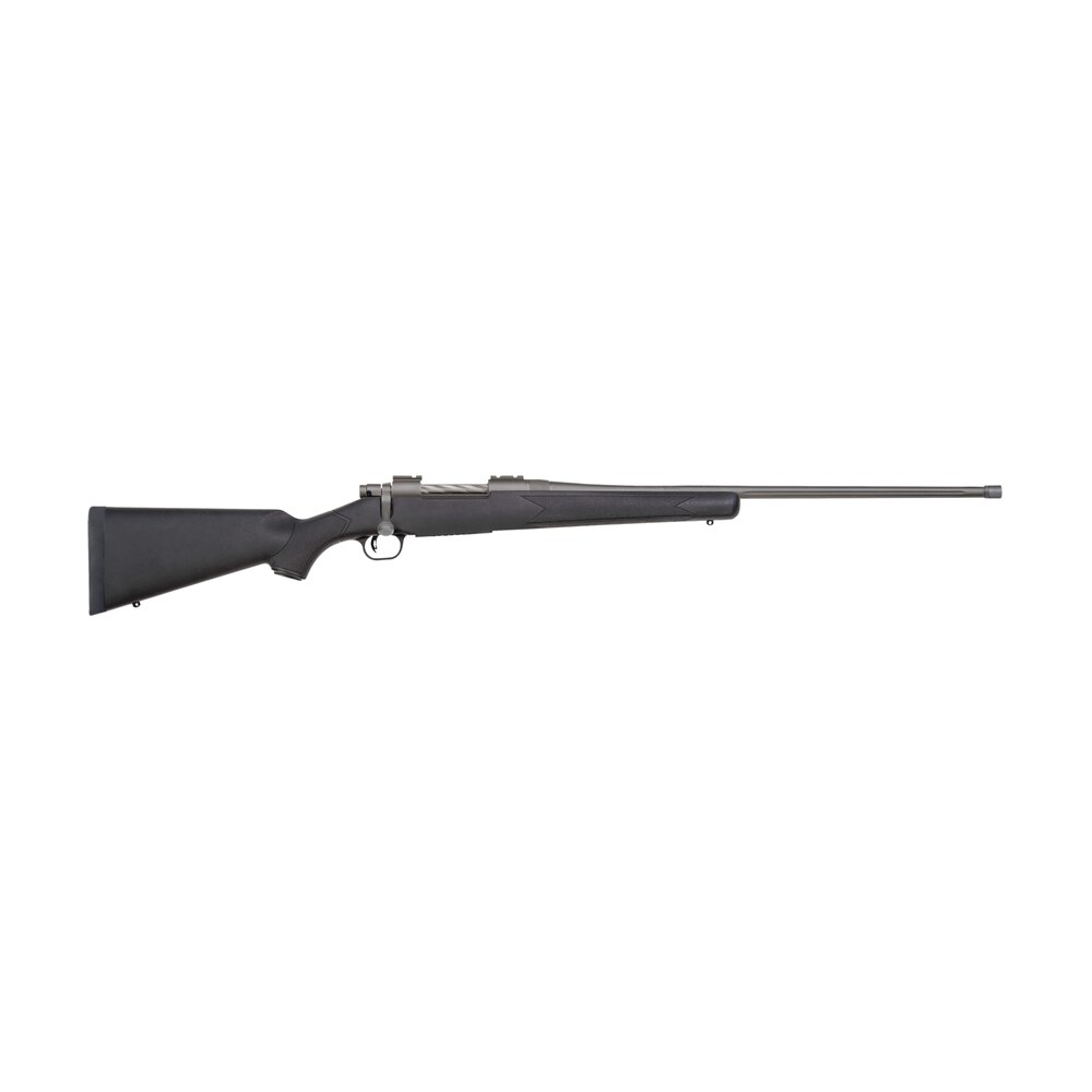 mossberg 28262 patriot full size 400 legend 4+1 20" stainless cerakote threaded barrel, drilled stainless cerakote stainless steel receiver, black fixed synthetic stock Mossberg 28262 Patriot Full Size 400 Legend 4+1 20" Stainless Cerakote Threaded Sports South item 174399