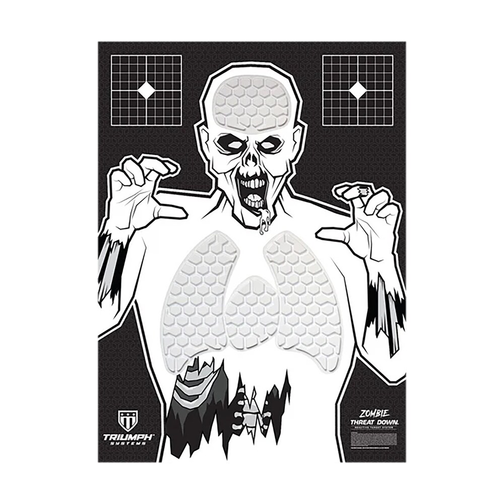 triumph systems 031513001 threat down reactive splatter target zombie hanging paper 30"h x 22"w Triumph Systems 031513001 Threat Down Reactive Splatter Target Zombie Hanging Paper 30"H x 22"W Sports South item 174423